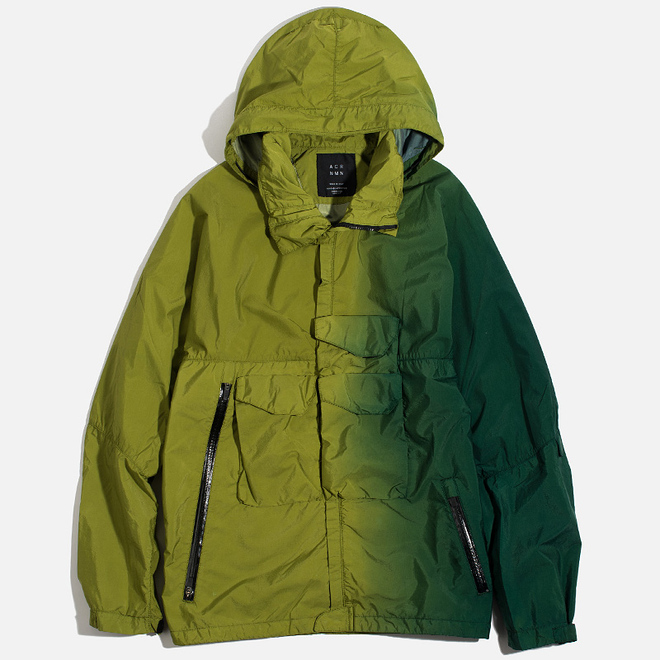Мужская куртка ветровка Acronym x Nemen Hardshell Object Dyed Leaf Green/Bottle Green