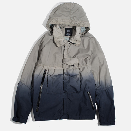 Мужская куртка ветровка Acronym x Nemen Hardshell Object Dyed Light Grey/Blue Denim