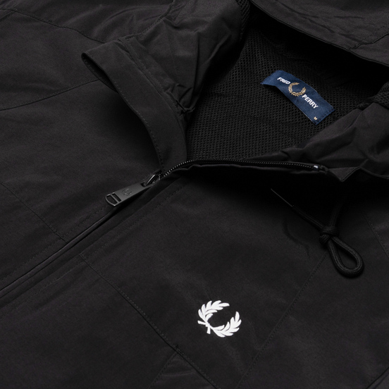 Мужская куртка ветровка Fred Perry Panelled Zip Black