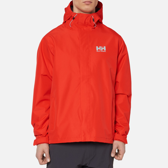 Мужская куртка ветровка Helly Hansen Seven J Alert Red