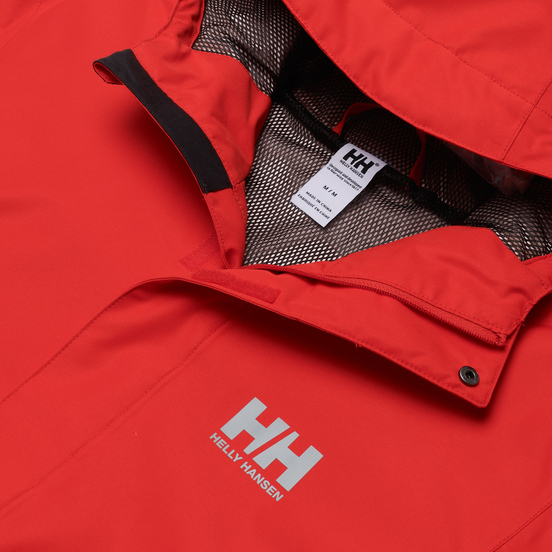 Мужская куртка ветровка Helly Hansen Seven J Alert Red