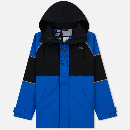 Мужская куртка ветровка Lacoste Live Unisex Embroidery Colourblock Blue/Black/Yellow