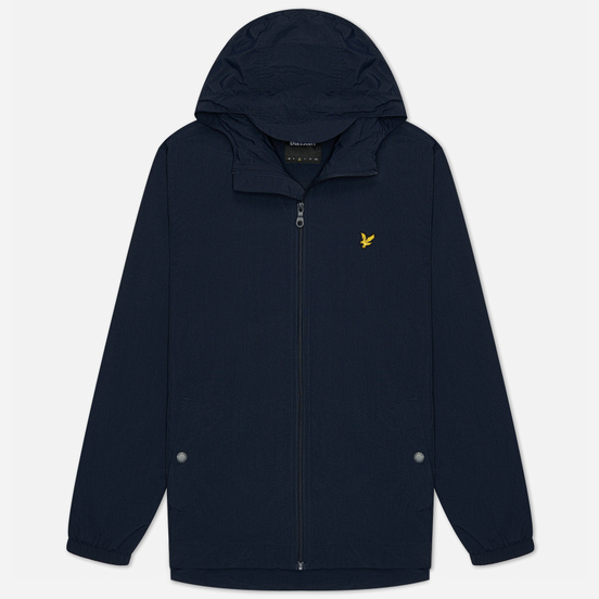 Мужская куртка ветровка Lyle & Scott Zip Through Hooded Dark Navy