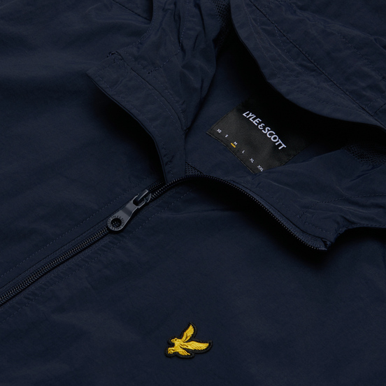 Мужская куртка ветровка Lyle & Scott Zip Through Hooded Dark Navy