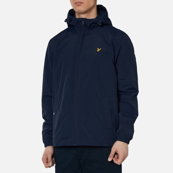 Мужская куртка ветровка Lyle & Scott Zip Through Hooded Dark Navy
