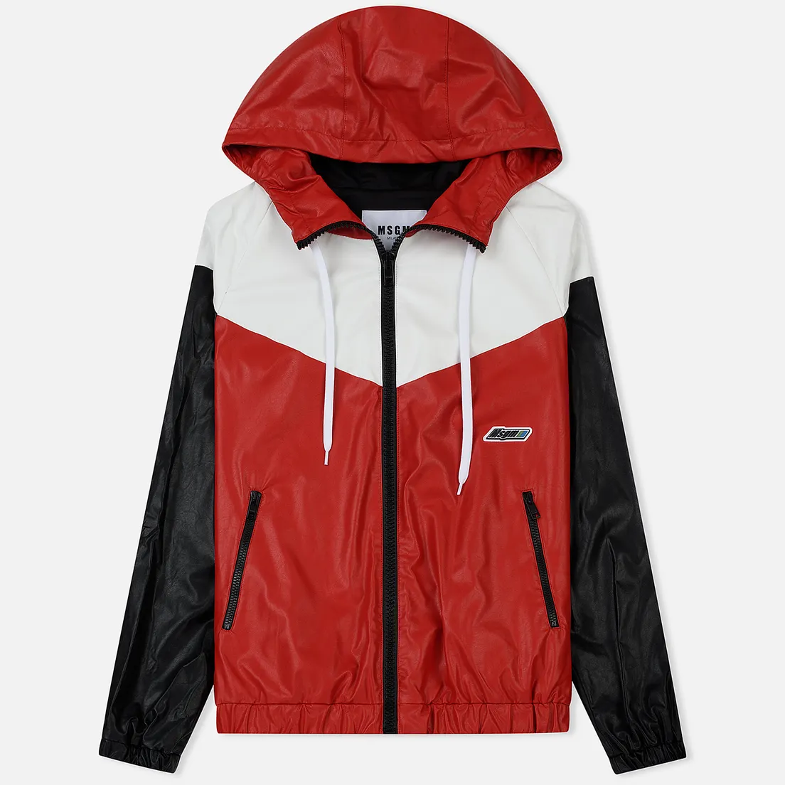 MSGM Мужская куртка ветровка With Logo Patch