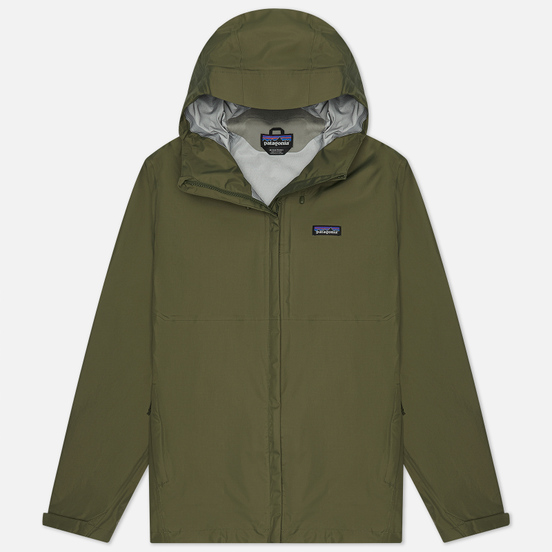 Мужская куртка ветровка Patagonia Torrentshell 3L Industrial Green
