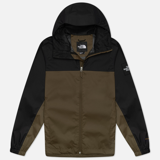 Мужская куртка ветровка The North Face Mountain Quest New Taupe Green/TNF Black