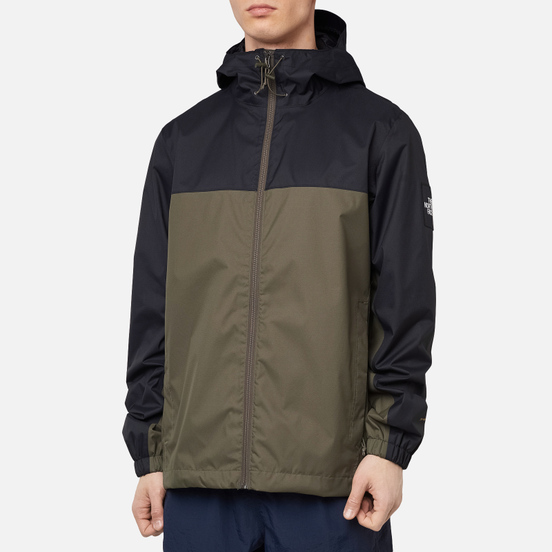 Мужская куртка ветровка The North Face Mountain Quest New Taupe Green/TNF Black