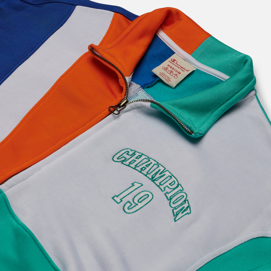 Мужская олимпийка Champion Reverse Weave Nbmix Full Zip Top Mint/Blue/White