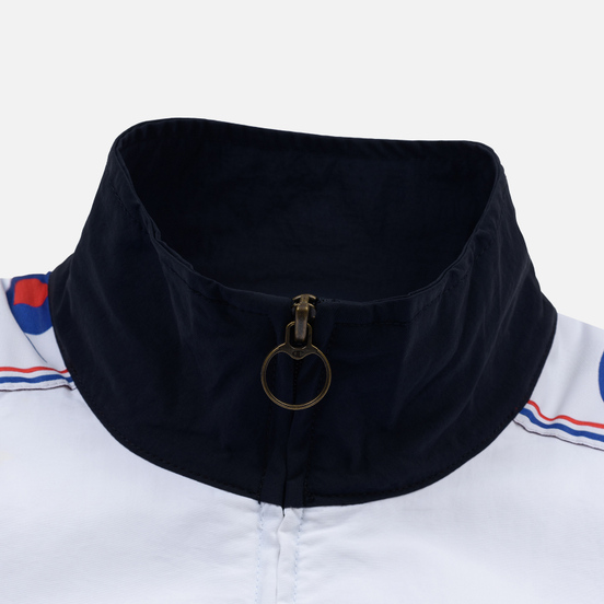 Мужская олимпийка Champion Reverse Weave Peached Feel Crinckle Water Repellent Full Zip Navy/White/Red