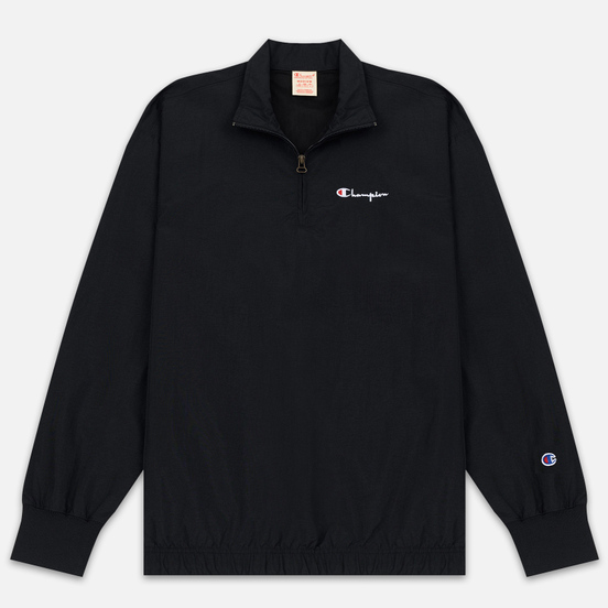 Мужская олимпийка Champion Reverse Weave Water Repellent Half Zip Top Black Beauty