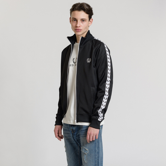 Мужская олимпийка Fred Perry Laurel Wreath Tape Black