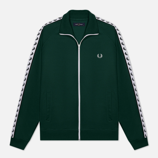 Мужская олимпийка Fred Perry Laurel Wreath Tape Ivy/White
