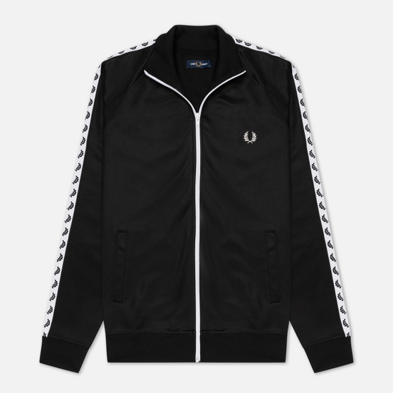 Мужская олимпийка Fred Perry Laurel Wreath Tape Track Black/White