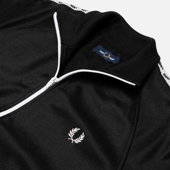 Мужская олимпийка Fred Perry Laurel Wreath Tape Track Black/White