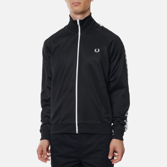 Мужская олимпийка Fred Perry Laurel Wreath Tape Track Black/White