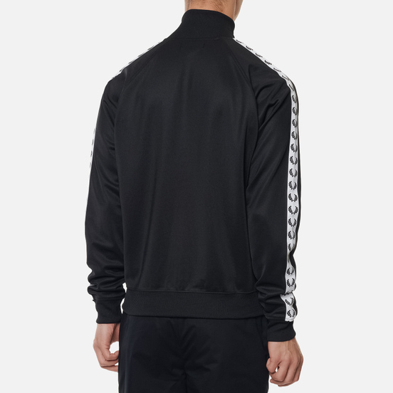 Мужская олимпийка Fred Perry Laurel Wreath Tape Track Black/White
