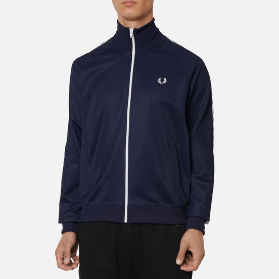 Мужская олимпийка Fred Perry Laurel Wreath Tape Track Carbon Blue/White