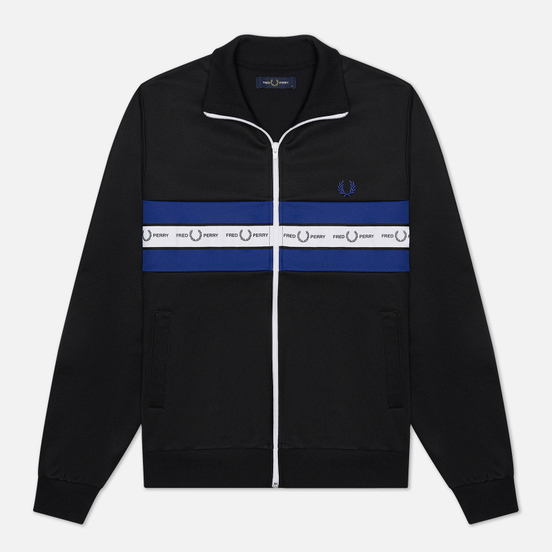 Мужская олимпийка Fred Perry Taped Chest Black