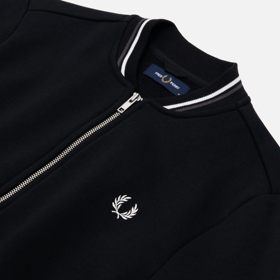 Мужская олимпийка Fred Perry Zip Through Black