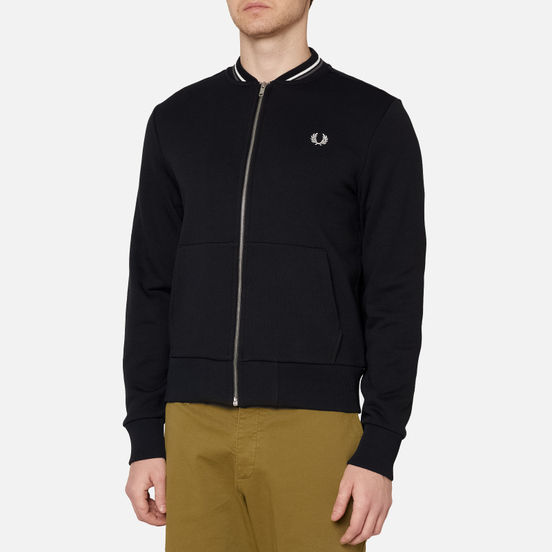 Мужская олимпийка Fred Perry Zip Through Black