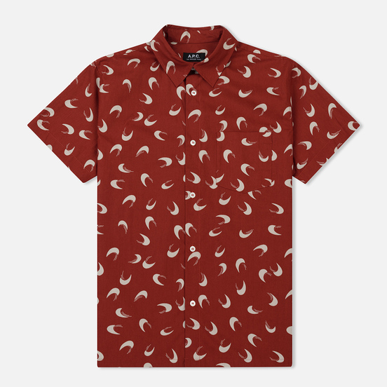 Мужская рубашка A.P.C. Cippi Dark Red
