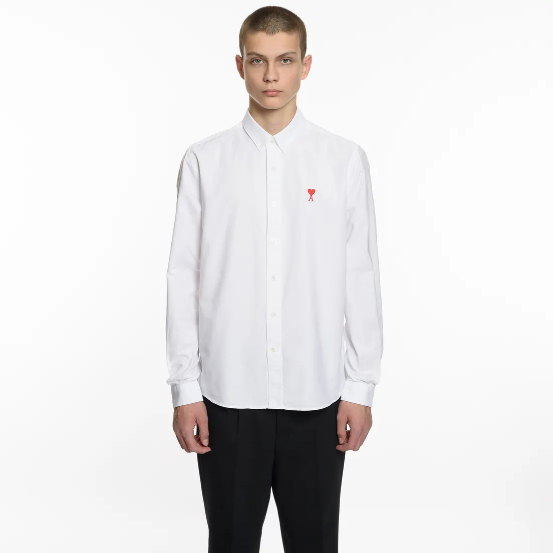AMI Мужская рубашка AMI De Coeur Button-Down