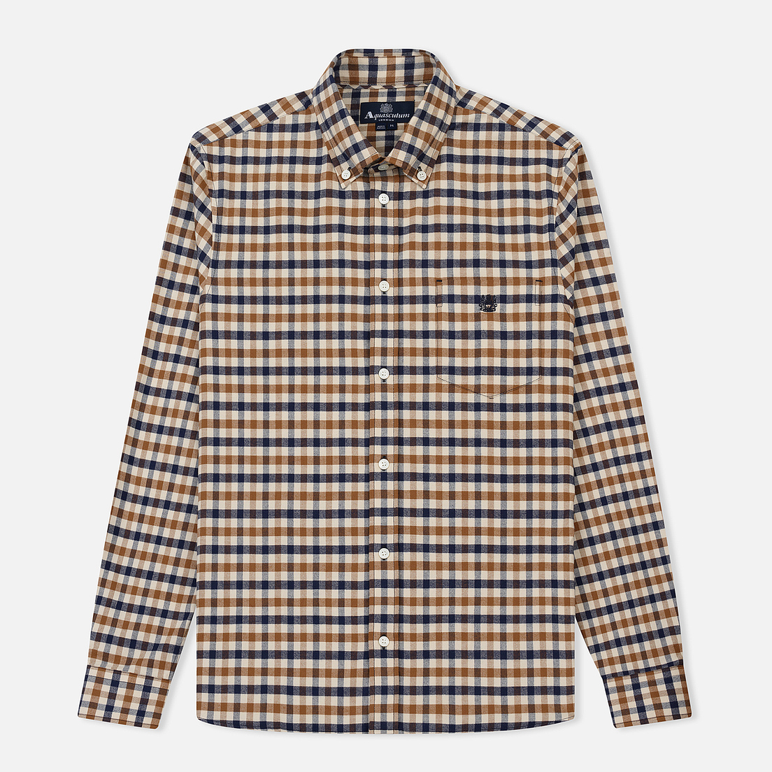 Aquascutum Мужская рубашка Goodman Small Flannel Club Check LS