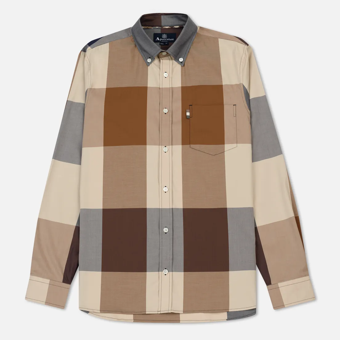 Aquascutum Мужская рубашка Henlake Giant Club Check LS BD