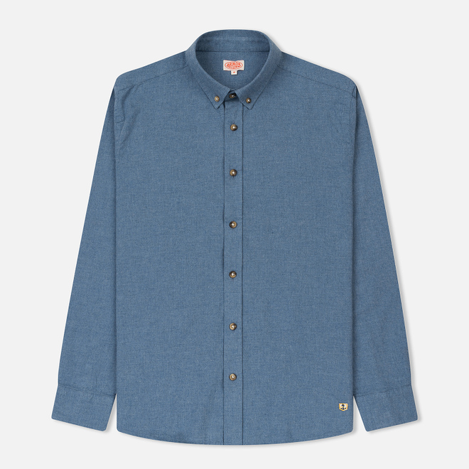 Мужская рубашка Armor-Lux Heritage Oxford Avio Blue