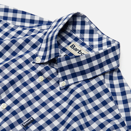 Мужская рубашка Barbour Gingham Tailored Fit Inky Blue