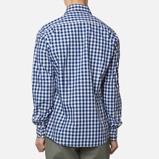 Мужская рубашка Barbour Gingham Tailored Fit Inky Blue