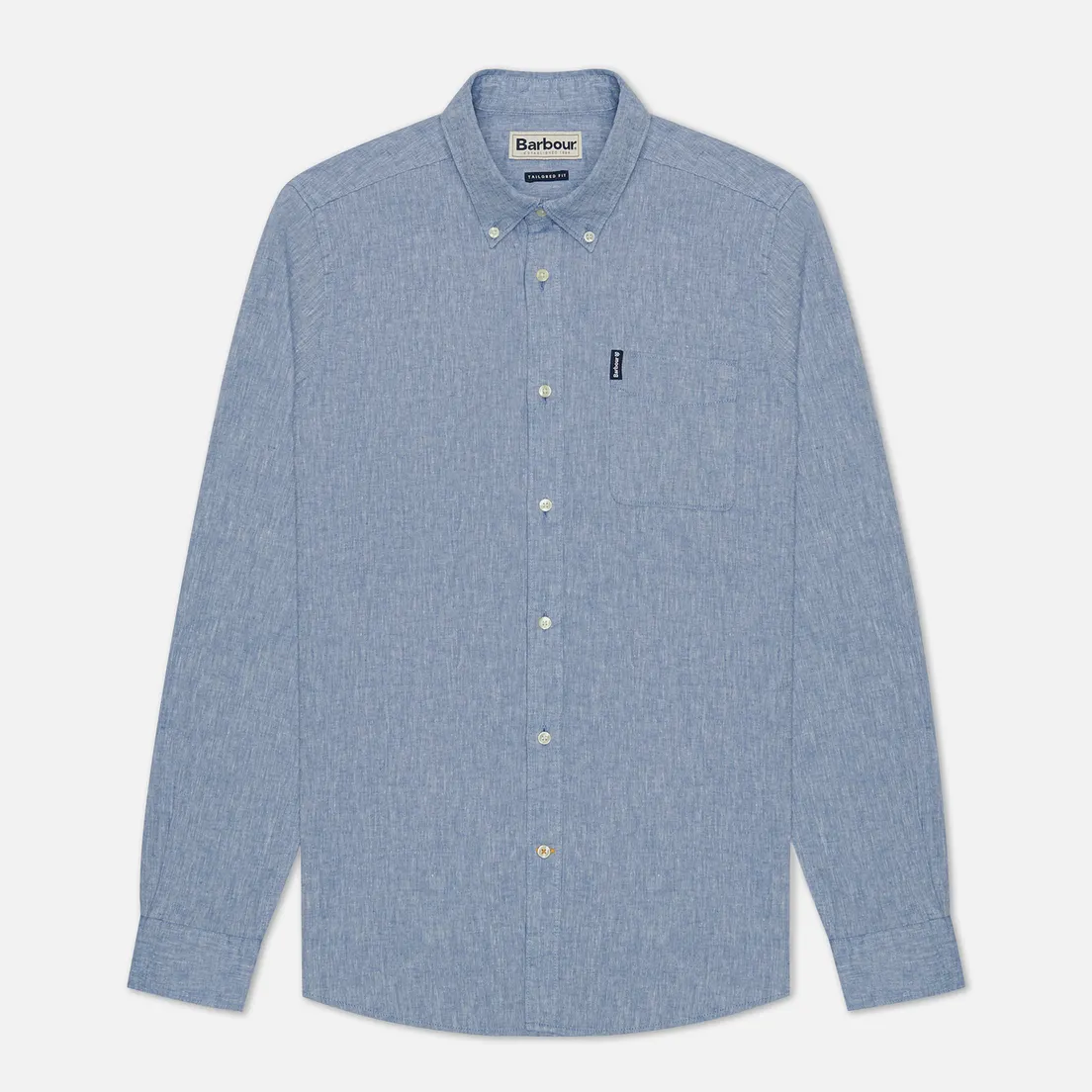 Barbour Мужская рубашка Linen Mix Tailored Fit