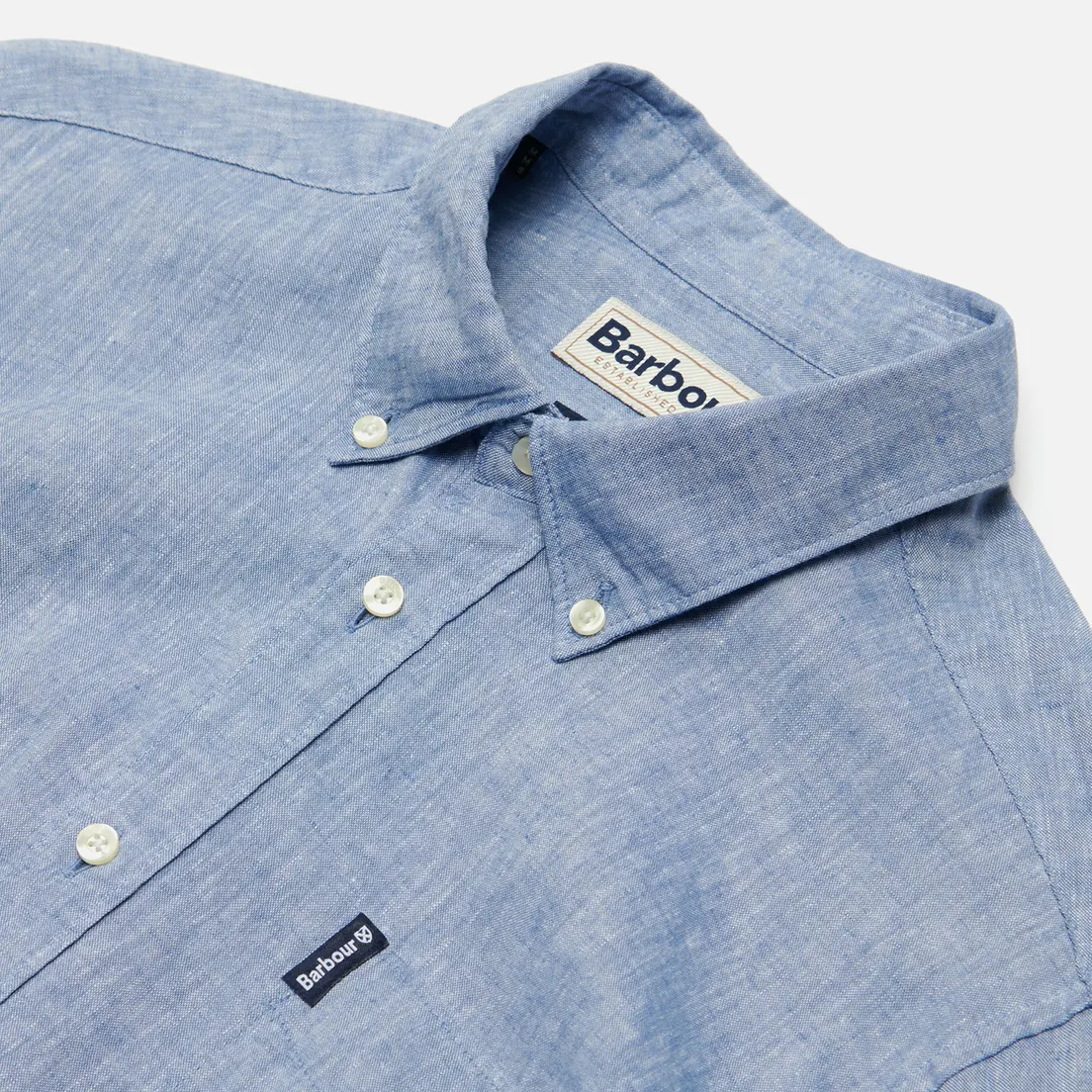 Barbour Мужская рубашка Linen Mix Tailored Fit