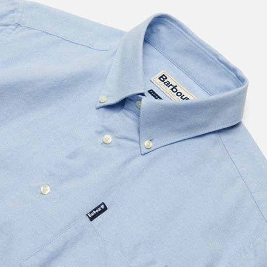 Мужская рубашка Barbour Oxford 8 Tailored Fit Blue