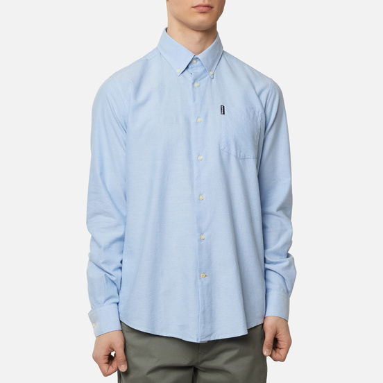 Мужская рубашка Barbour Oxford 8 Tailored Fit Blue