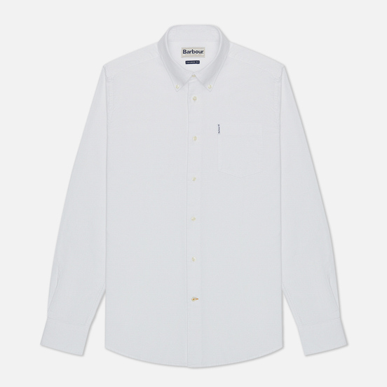 Мужская рубашка Barbour Oxford 8 Tailored Fit White