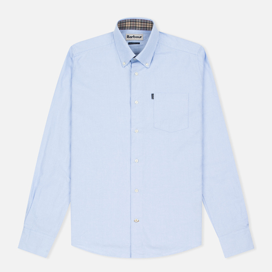 Мужская рубашка Barbour Oxford Sky Blue