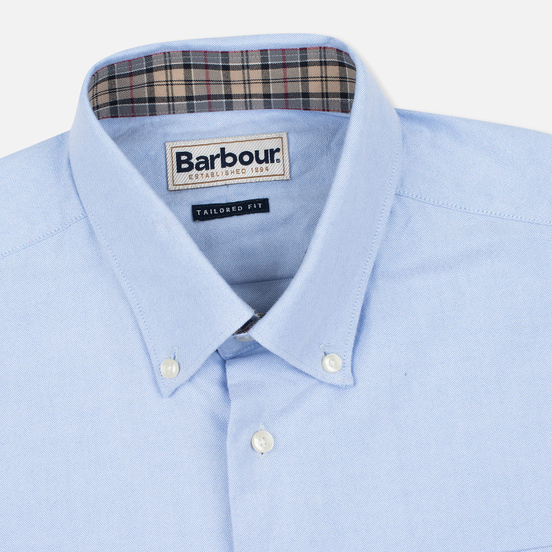 Мужская рубашка Barbour Oxford Sky Blue