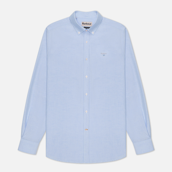 Мужская рубашка Barbour Oxford Tailored Fit Sky