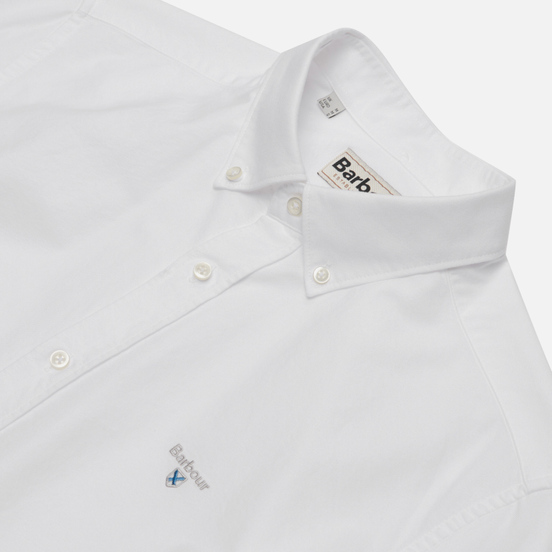 Мужская рубашка Barbour Oxford Tailored Fit White