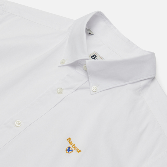 Мужская рубашка Barbour Saltire Stretch Poplin White
