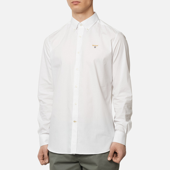 Мужская рубашка Barbour Saltire Stretch Poplin White