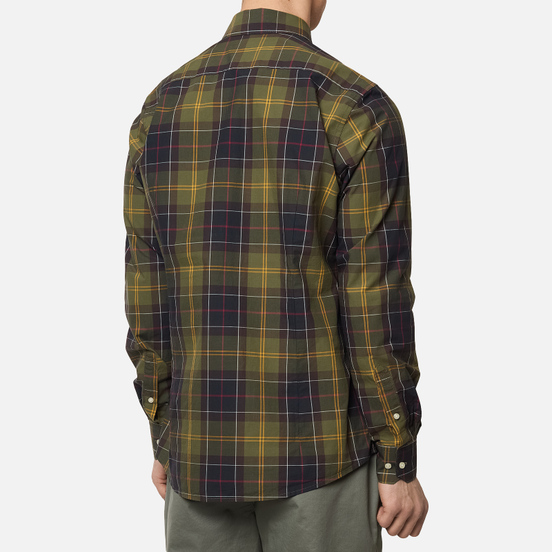 Мужская рубашка Barbour Tartan 7 Tailored Fit Classic Green