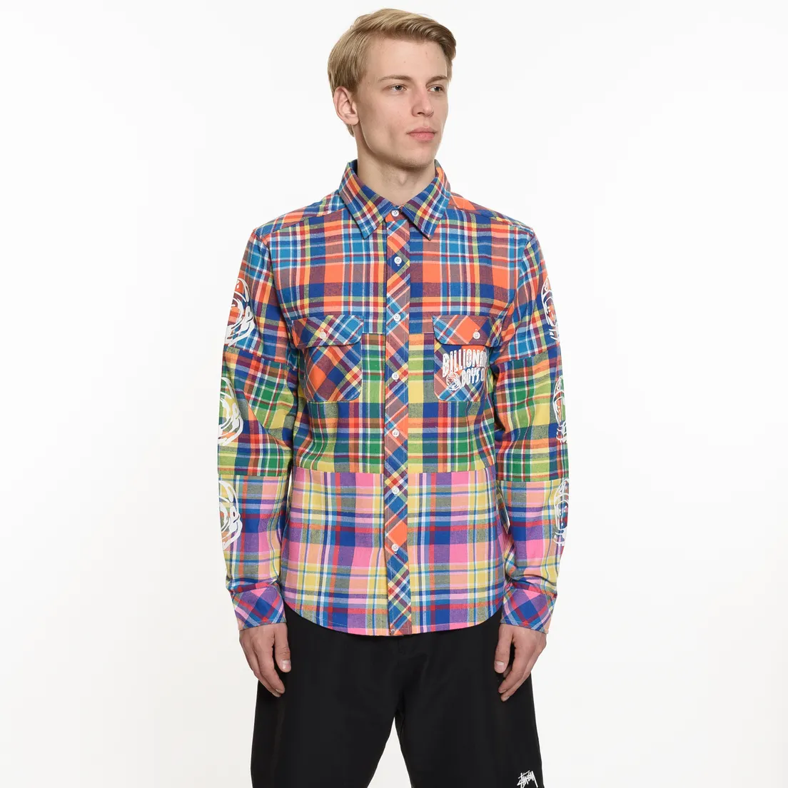 Billionaire Boys Club Мужская рубашка Multi Check Shirt