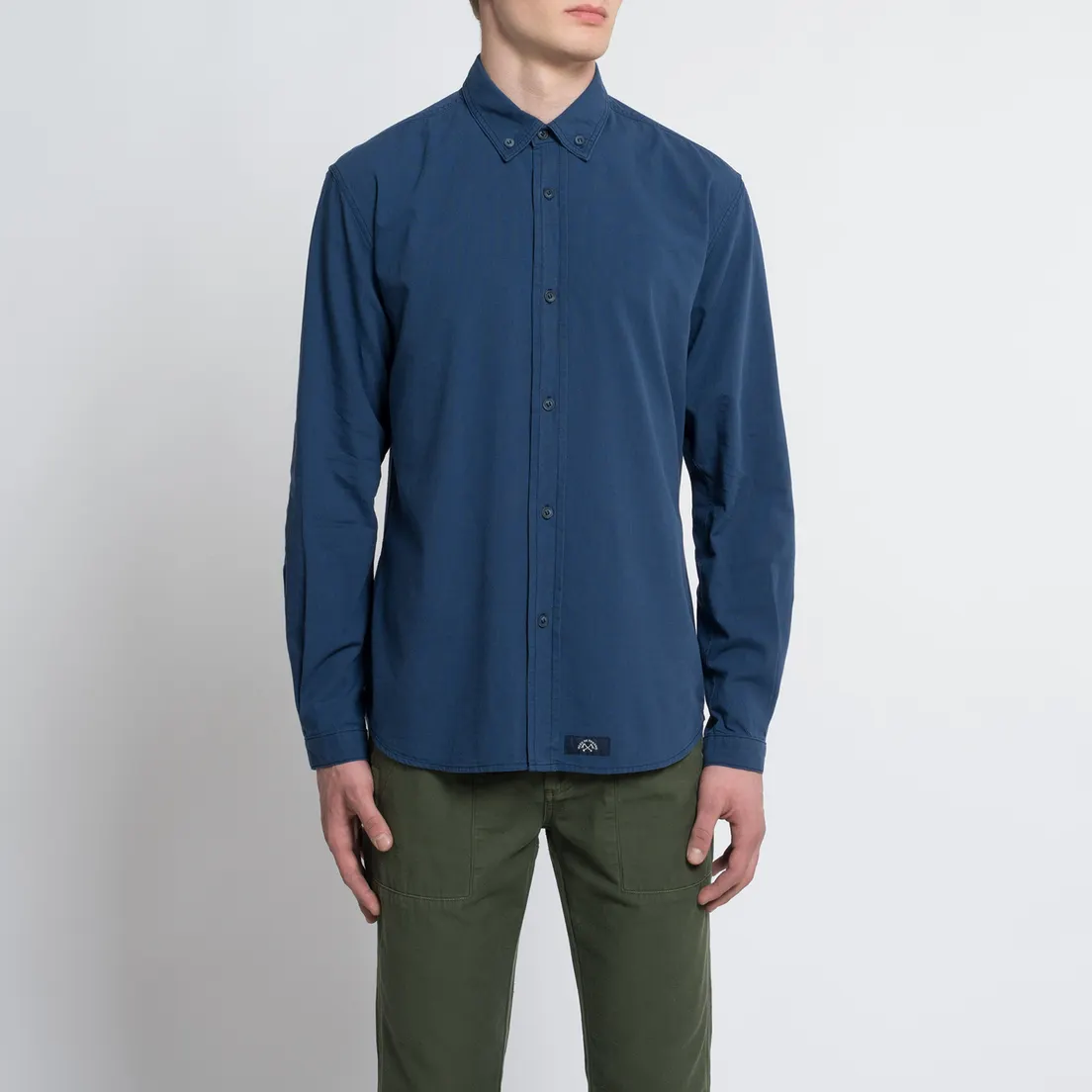 Bleu De Paname Мужская рубашка Chemise Bureau