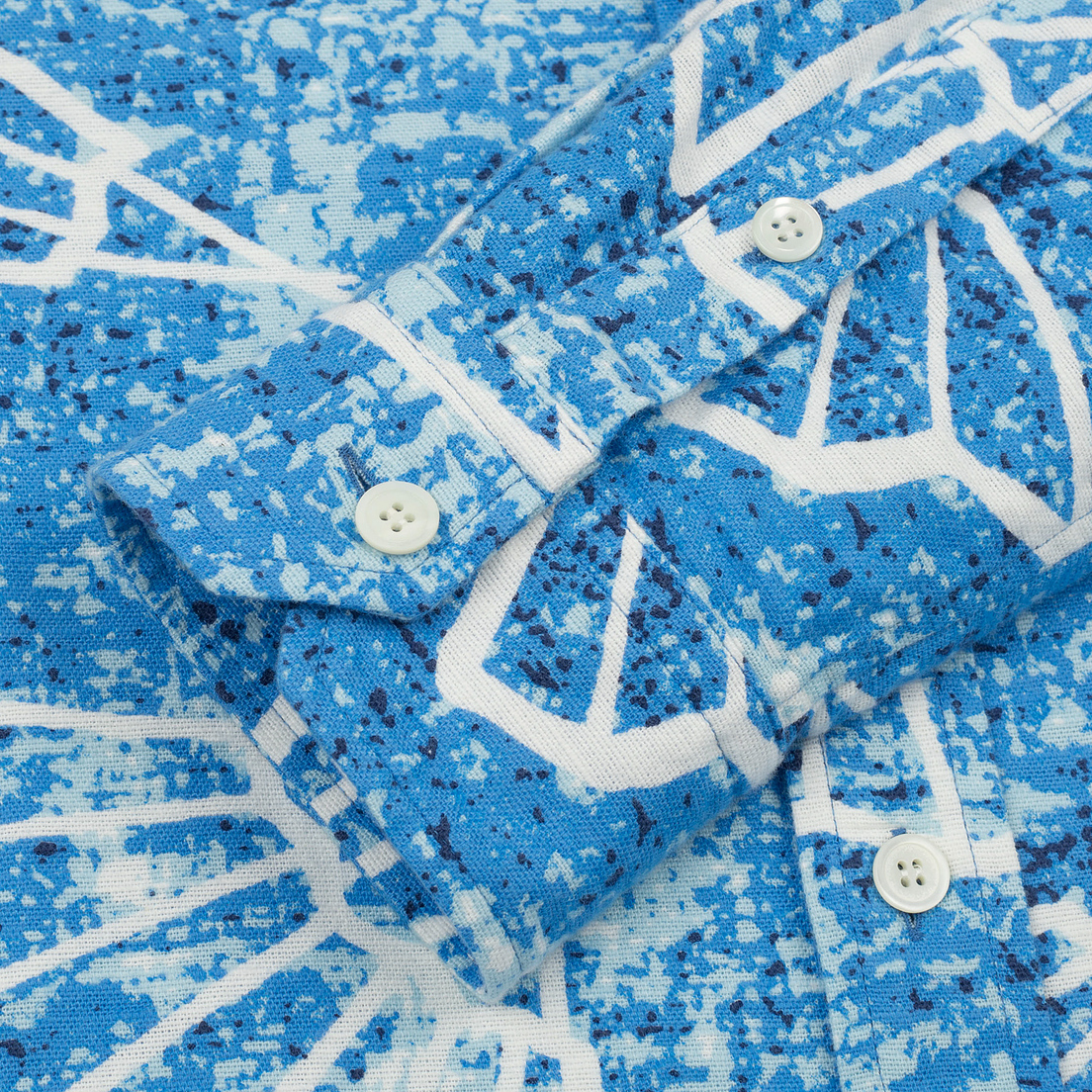 Blue Blue Japan Мужская рубашка J5467 Folding Fun Printed