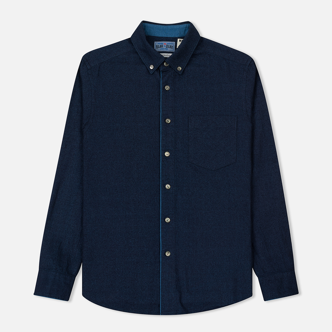 Blue Blue Japan Мужская рубашка J5680 Cotton Flannel Combination