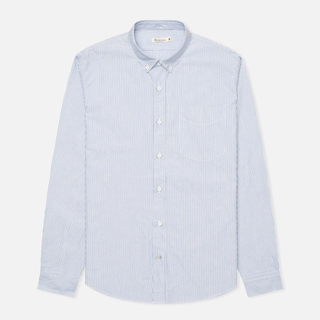 Мужская рубашка Boneville Button Down Stripe W/Chest Pocket Snorkel Blue